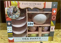 FAO Tea Party 9pc Ceramic Set, New, Some Damage