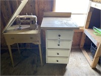 Singer Sewing Machine & Cabinet