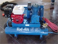 Rol-Air 6.5 HP Honda Dual Tank Air Compressor