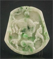 Burma Green Jadeite Pendant