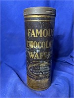 Famous chocolate Wafers Tin 8" Tall