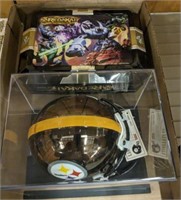 STEELERS HELMENT IN CASE, REDAKAI