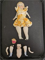(2) Old Porcelain Dolls- Needs to be put back