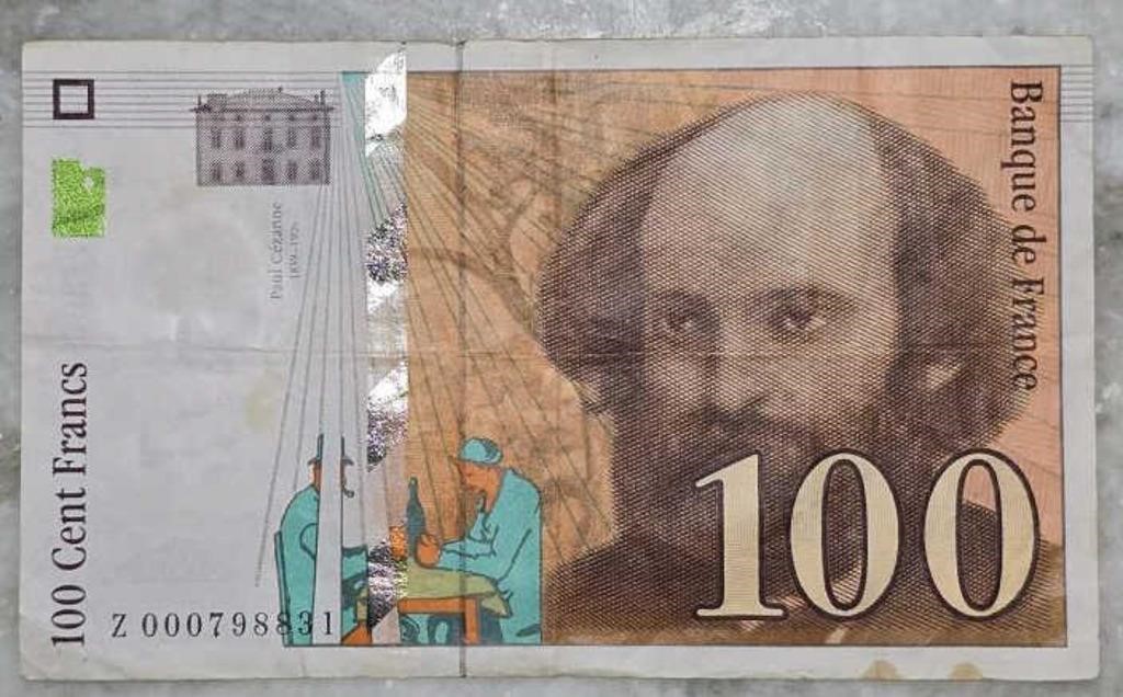 FRANCE French 100 Francs 1997 Paul Cezanne