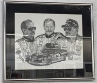 (AP) Hand Drawn Dale Earnhardt, With Number 3