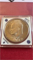 1972-Eisenhower Ike silver dollar