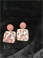 Handmade clay earrings