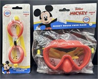 2ct Disney Mickey Mouse Youth Goggles & Swim Mask