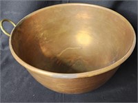 Vintage Copper Mixing Bowl w/ Brass Hanger