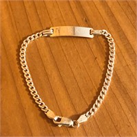 Sterling Silver Engraved Name "Nikki" Bracelet