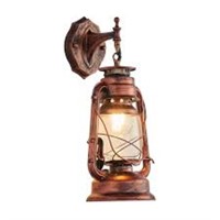 Rustic Outdoor Wall Lantern Sconce, Exterior