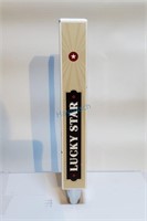 LUCKY STAR BEER TAP HANDLE 9"
