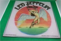 1985 Led Zeppelin Swan Song Original Mirror Sign