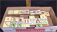 Wooden children’s dominoes set