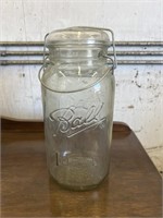 VINTAGE BALL GLASS JAR