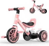 4 in 1 Kids Tricycle  Age 2-4  Pink