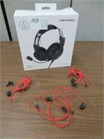 AUDIO-TECHNICA ATH-G1 GAMING HEADSET & EAR BUDS