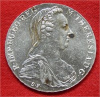 1780 Maria Theresa Silver Crown Restrike