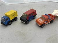 3 Small Tonka Trucks