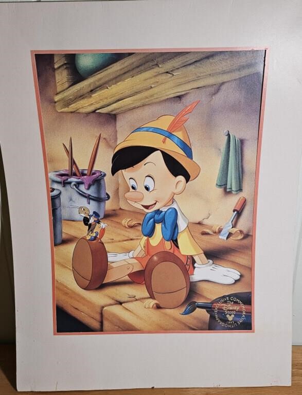 Pinocchio Commemorative Lithograph 1993