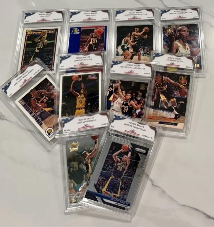 Random Pull Reggie Miller PGC Card Lot