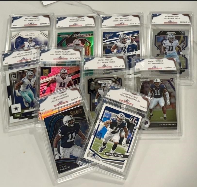 Random Pull Micah Parsons PGC Card Lot