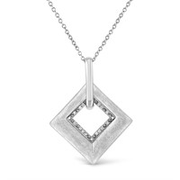 Opulent .06ct Diamond Accent Kite Shape Necklace