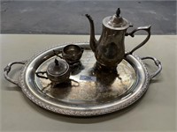 Sterling silver tea/coffee set "old"