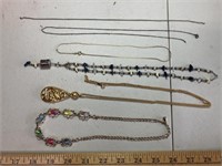 6 vintage necklaces