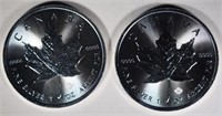 2 - 2016 1oz CANADA MAPLE LEAF .999