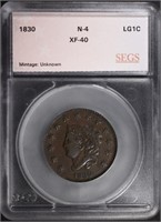 1830 LARGE CENT N-4 SEGS XF