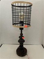 Table Lamp Open Wire Shade 20.5in tall