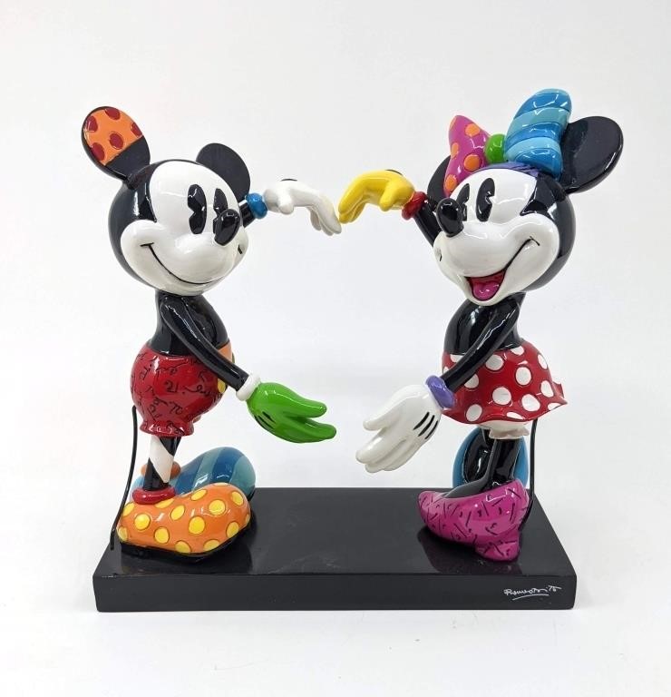 Romero Britto Mickey and Minnie Mouse Figurine