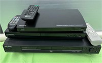 3 DVD Players (1 Blu-Ray)