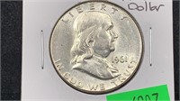 1961 Silver Franklin Half Dollar