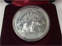 1980 Can  Cased Silver Dollar