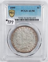 1899  Morgan Dollar   PCGS AU-50