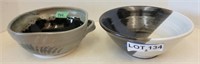 (2) Pottery Bowls