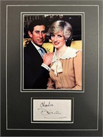 Prince Charles And Princess Diana Custom Matted Au