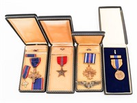 WWII US NAMED DISTINGUISHED FLYING CROSS & MEDALS