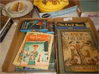 2 boxes vintage children's books