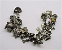 Vintage Charm Bracelet 925