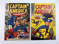 (2) CAPTAIN AMERICA #105 & #106 MARVEL