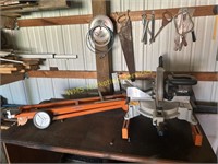 Delta Miter Saw with Stand & Misc. Hand Saws