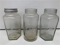 2 x MacRobertsons Jars and Nestles (2 x No Lids)