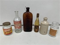 Selection of Old Bottles inc Warner’s, Stoneware