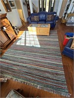 Braided rag rug 8' x 12'
