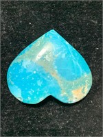 Blue Aragonite Heart