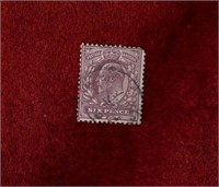 GREAT BRITAIN USED 1902 KEVII 6p STAMP #135