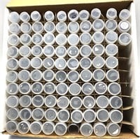Box of empty coins tubes, 93 pcs.